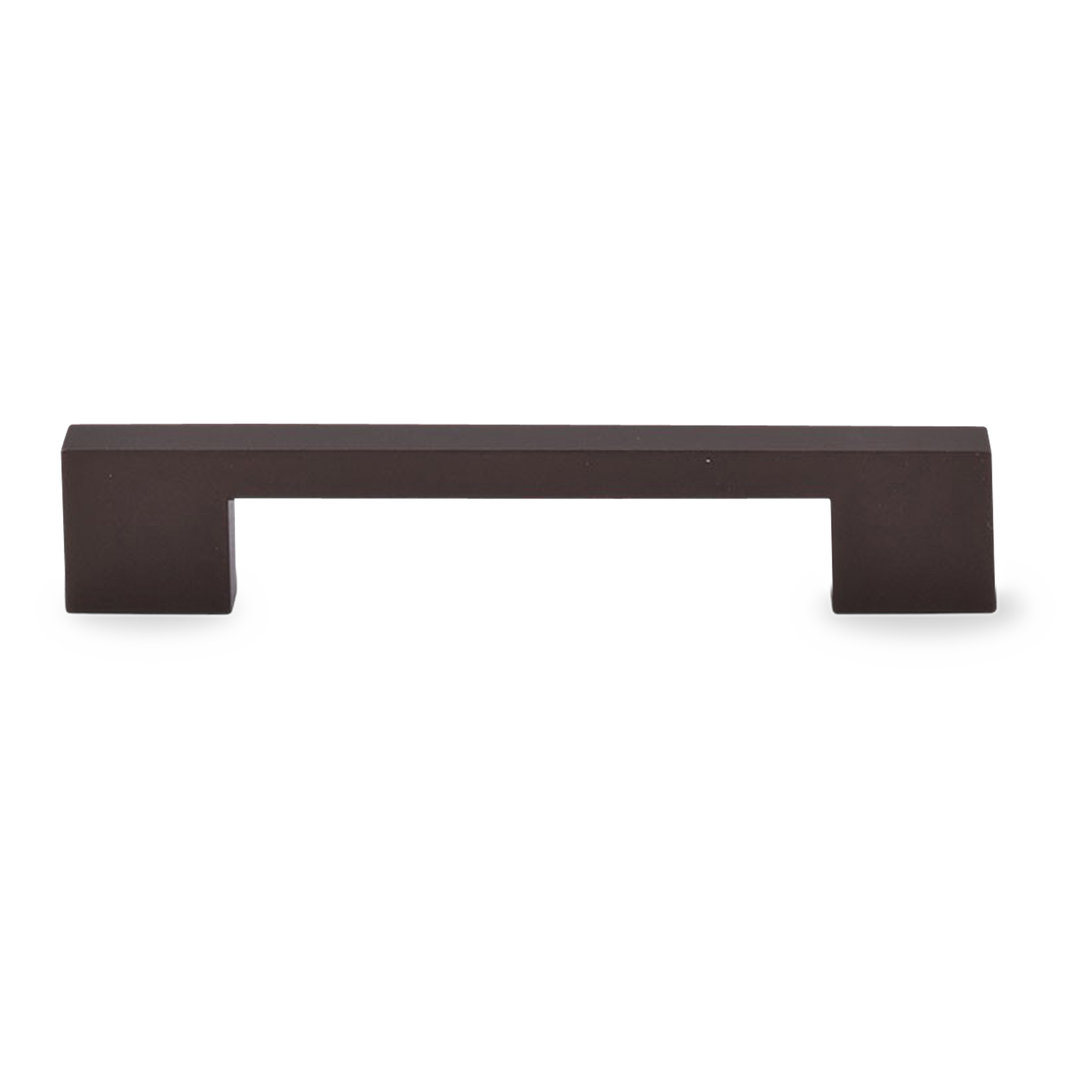 Contemporary with a seamless design, this pull has a black finish contributing to its modern appeal.