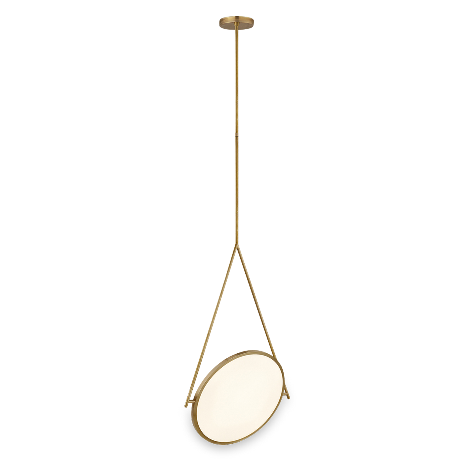 Blending form with function in a truly contemporary way, the Stance rotating pendant features sleek lines and a unique shape.