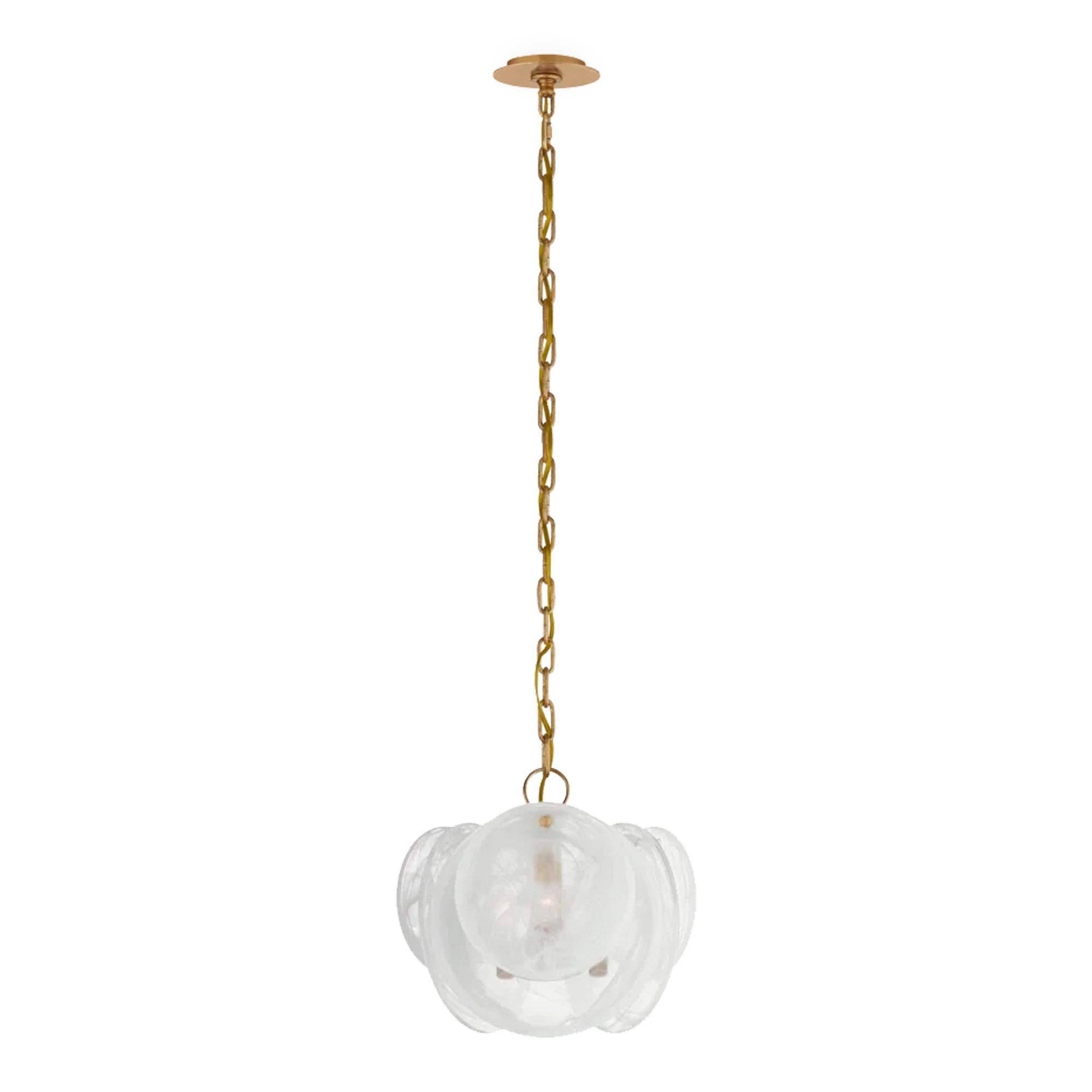 Made with luxurious glass the Loire Peit Chandelier evokes mid-century Italian elegance while adding modern updates in design and finishes.