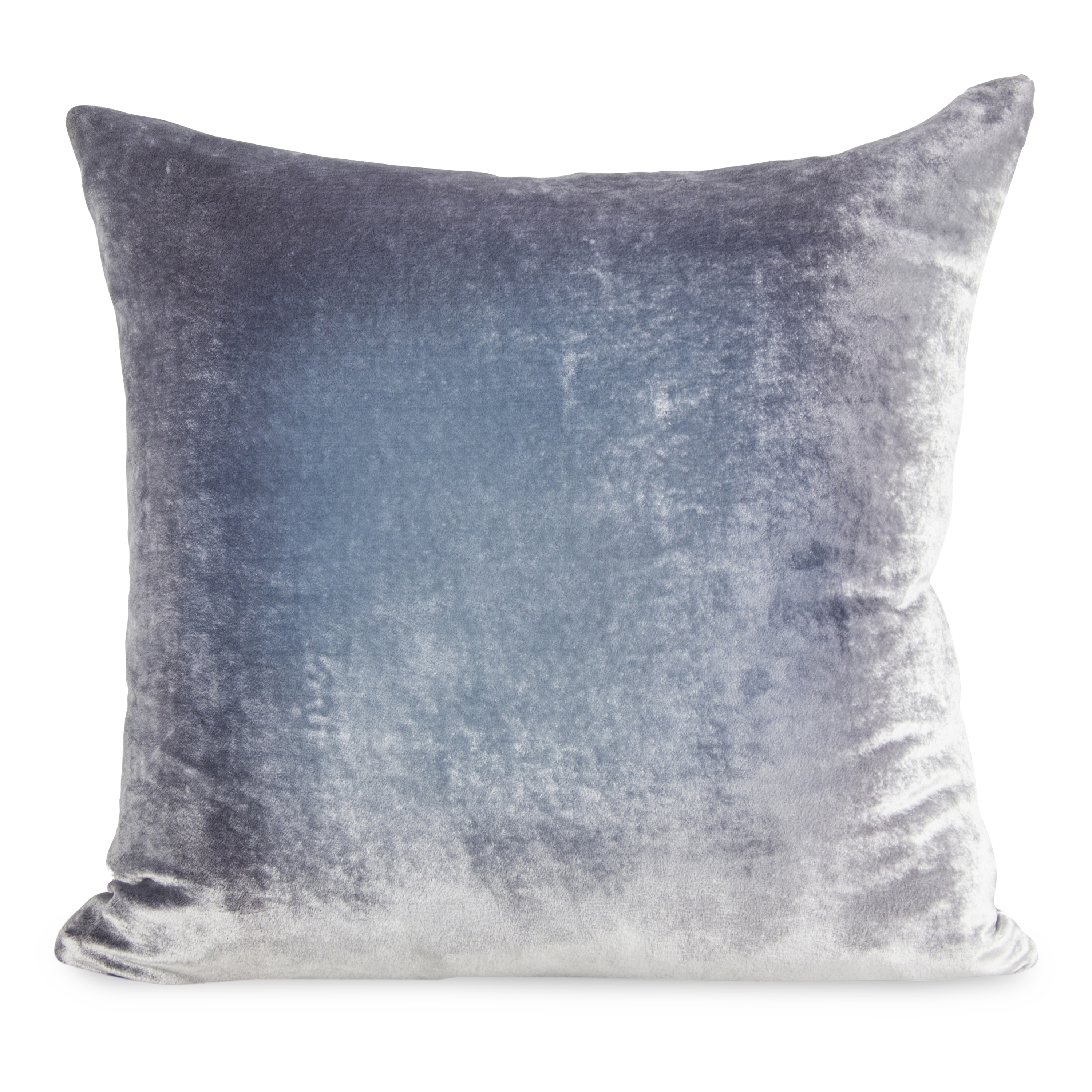 The hand-dyed Velvet Ombre Pillow is composed of striking hues.