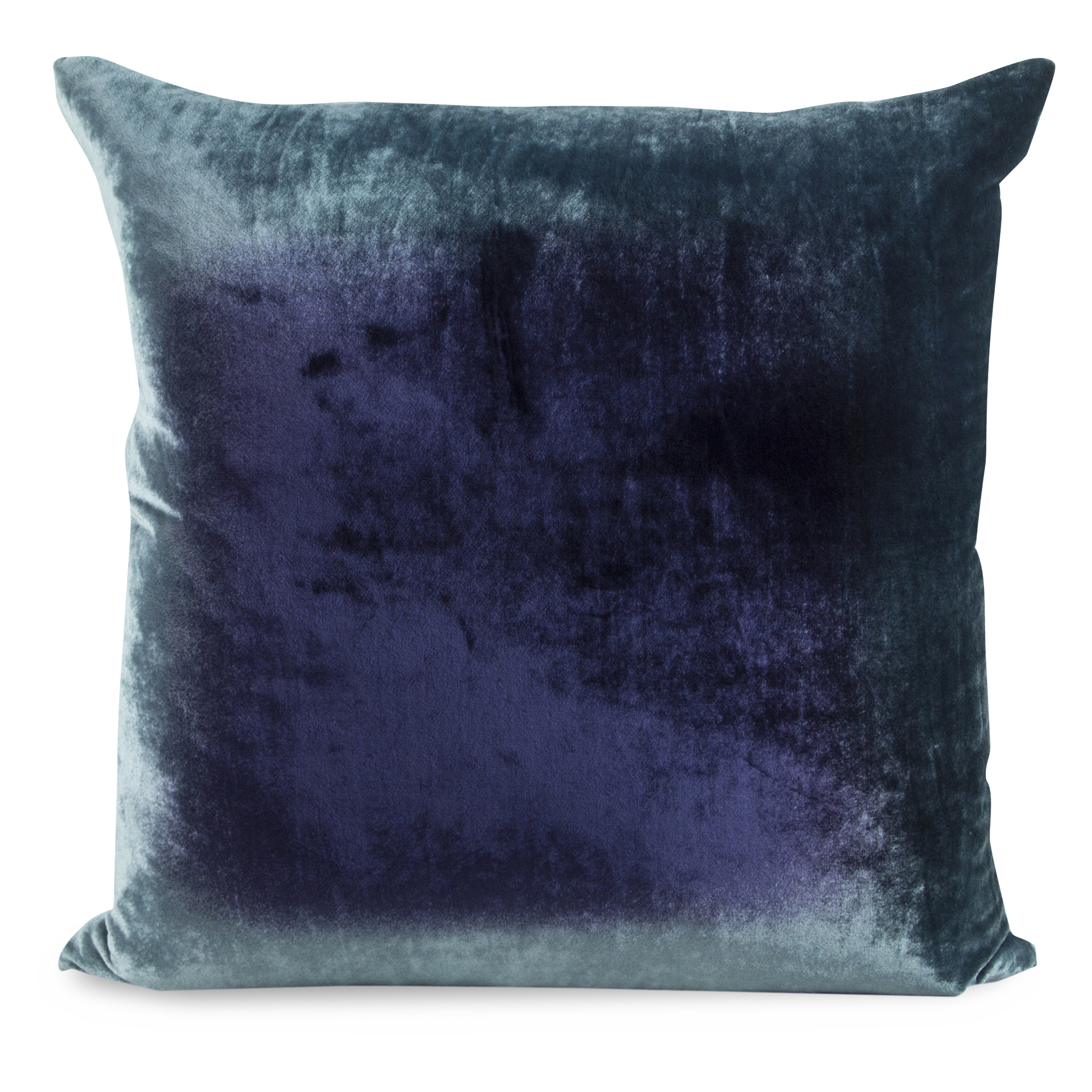 The hand-dyed Velvet Ombre Pillow is composed of striking hues.