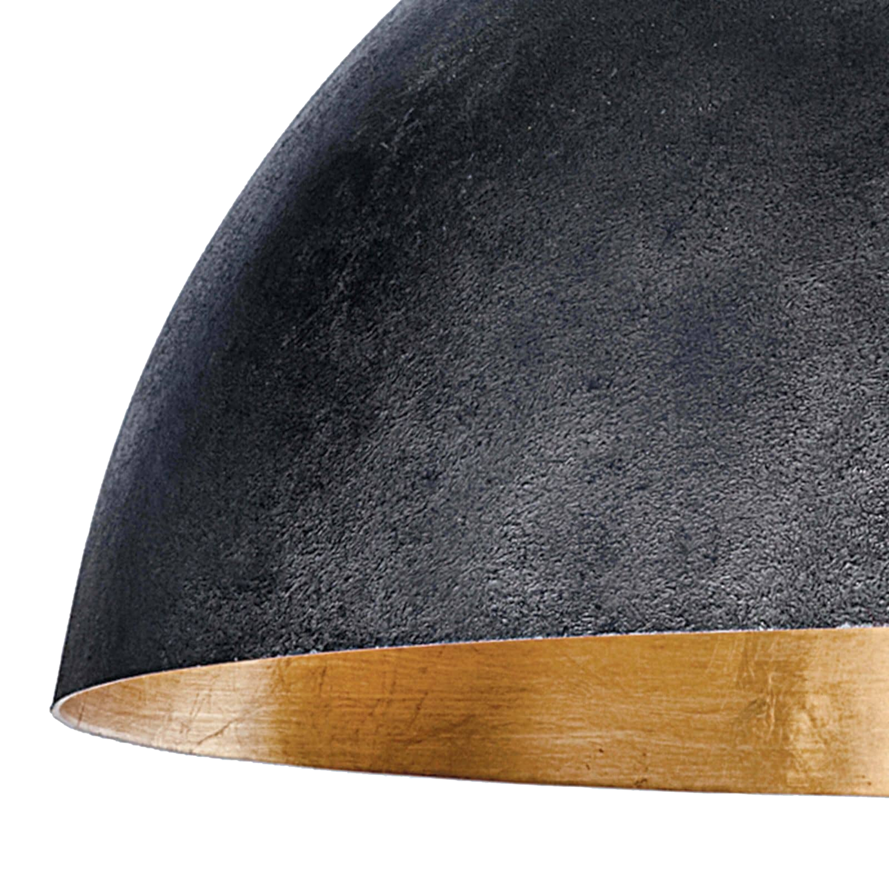 A simple dome shade brings sleek minimalism to the mix.