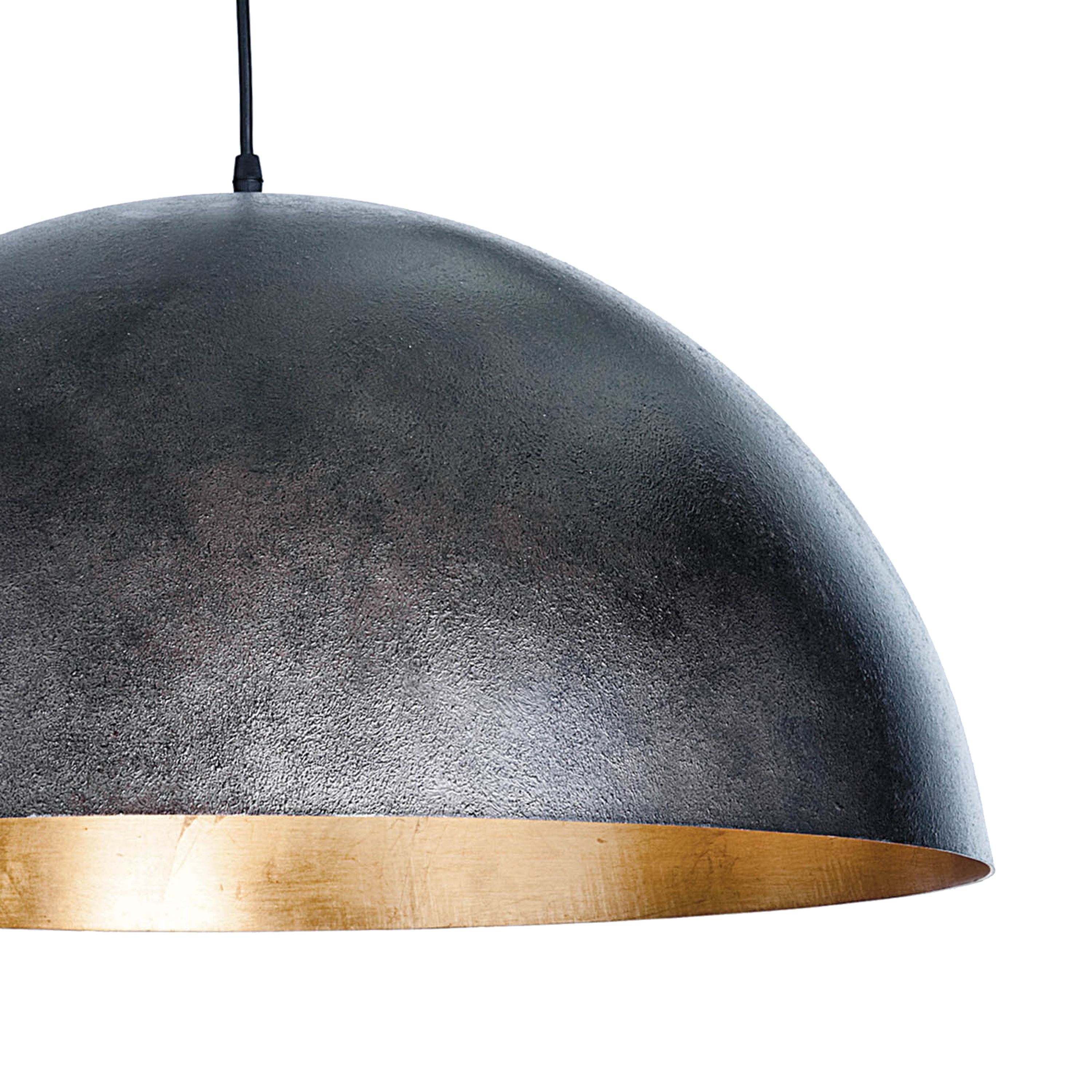 A simple dome shade brings sleek minimalism to the mix.