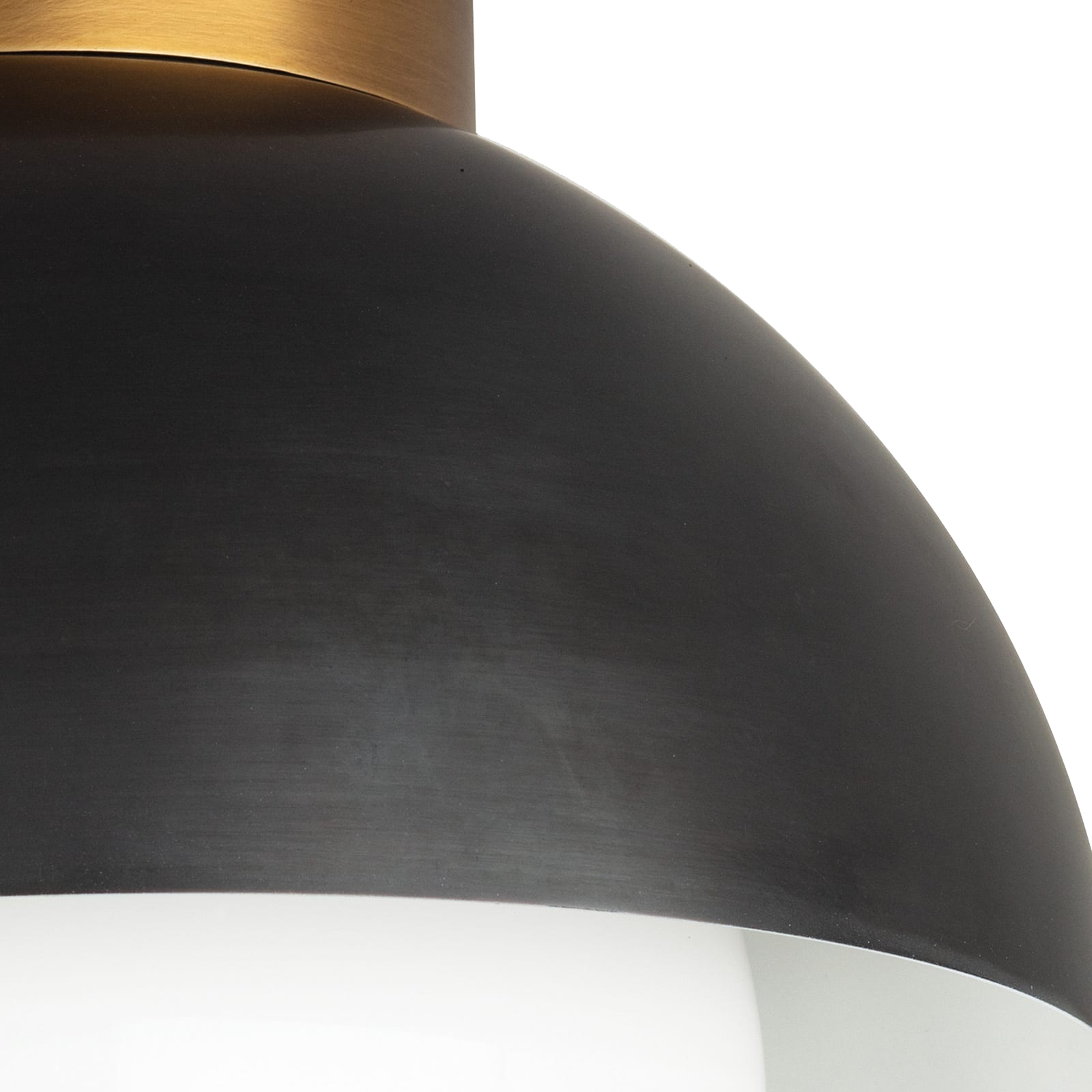 Our Montreux Flush Mount has a beautiful, minimalistic silhouette with its metal shade and the large, milk glass globe creates a soft glow when illuminated.