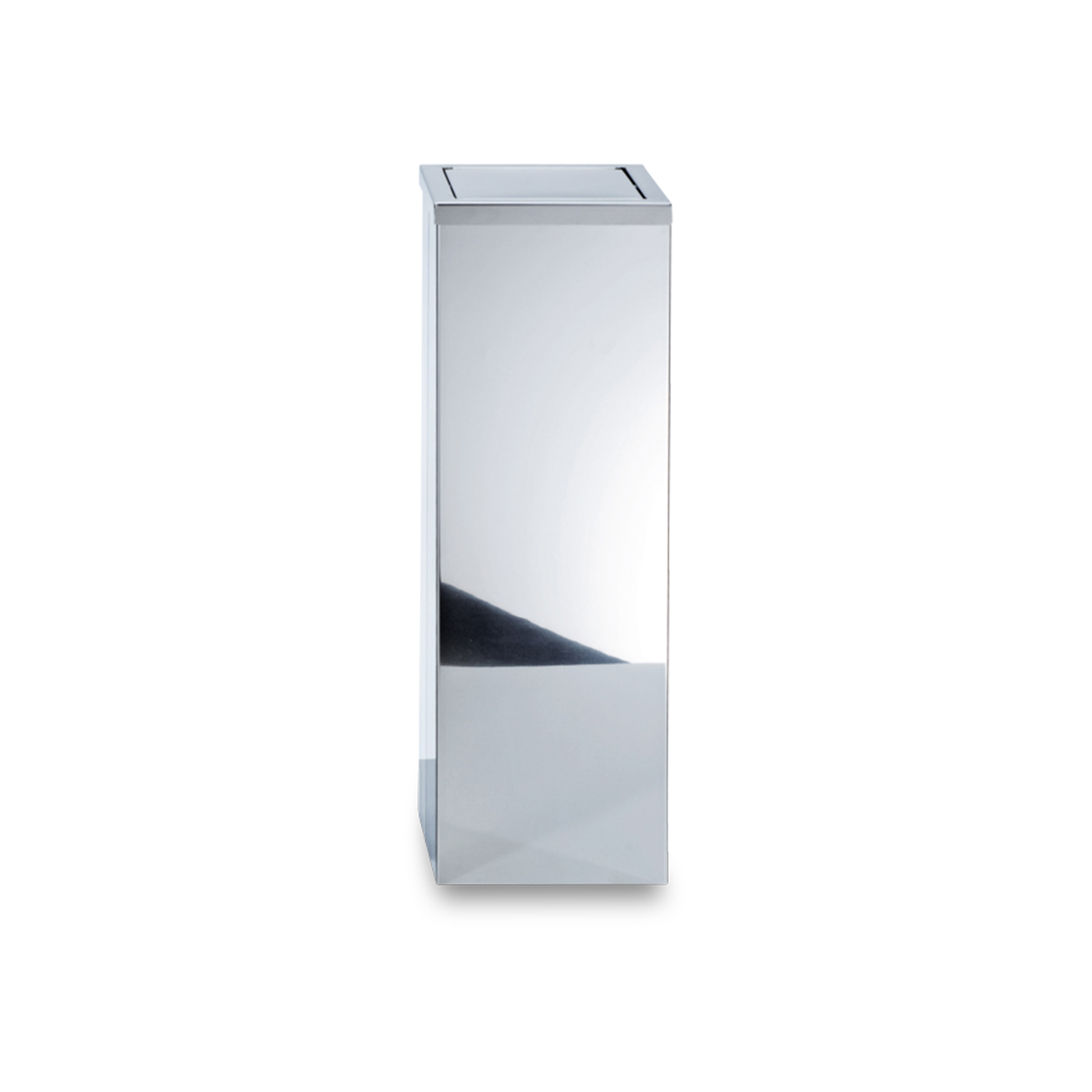 An elegant Waste Bin featured in stainless steel.