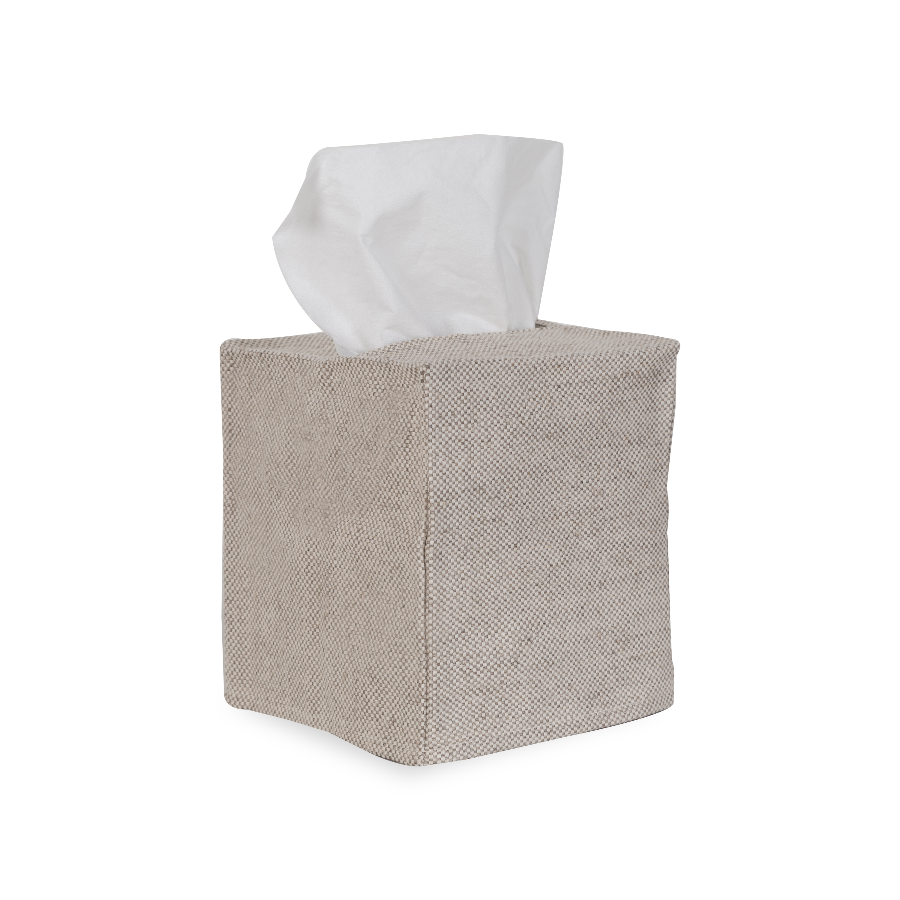 Using a beautiful 100% linen, The Linen Tissue Box Cover provides a neutral palette to any tissue box, which improves on stylistic decisions for any countertop or nightstand.