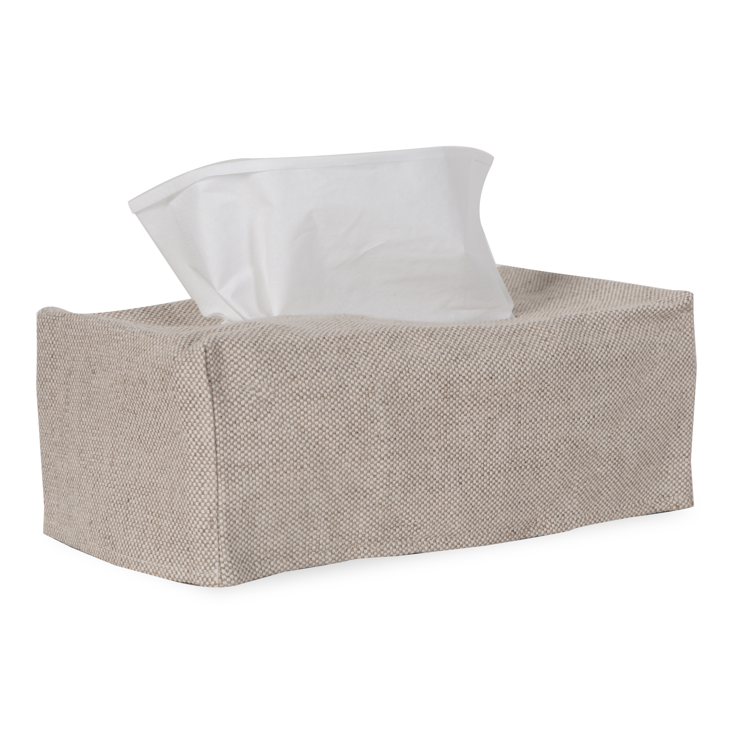Using a beautiful 100% linen, The Linen Tissue Box Cover provides a neutral palette to any tissue box, which improves on stylistic decisions for any countertop or nightstand.