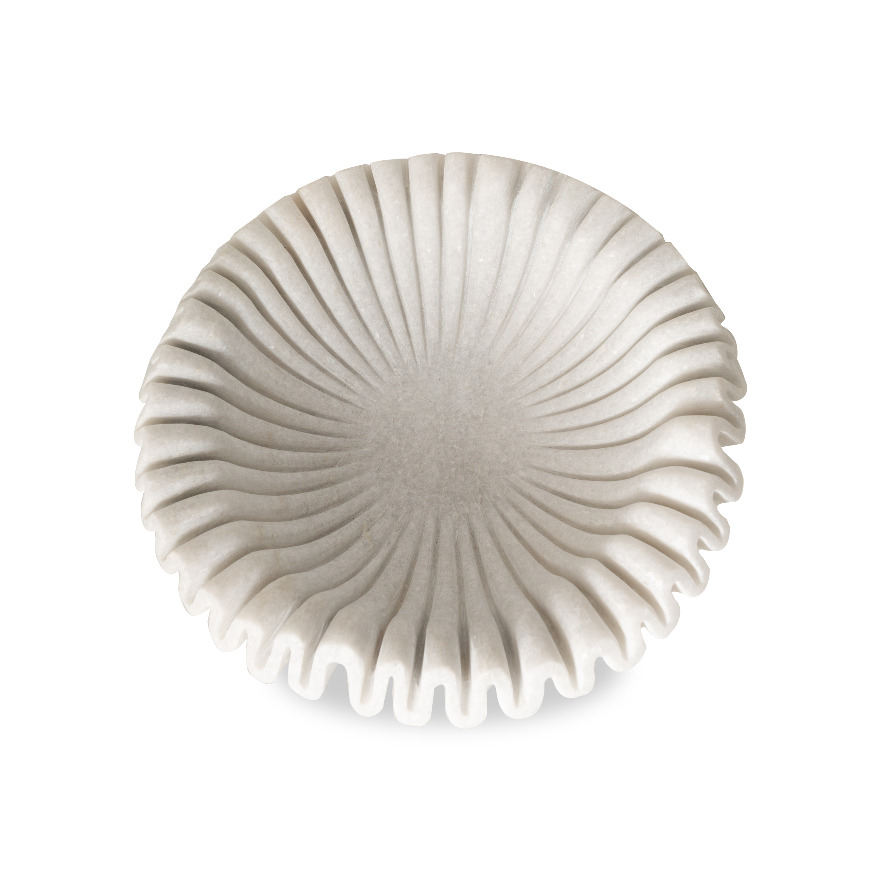 The perfect combination of classic materials and contemporary design, the Marble Ruffle Bowl is truly a unique piece.