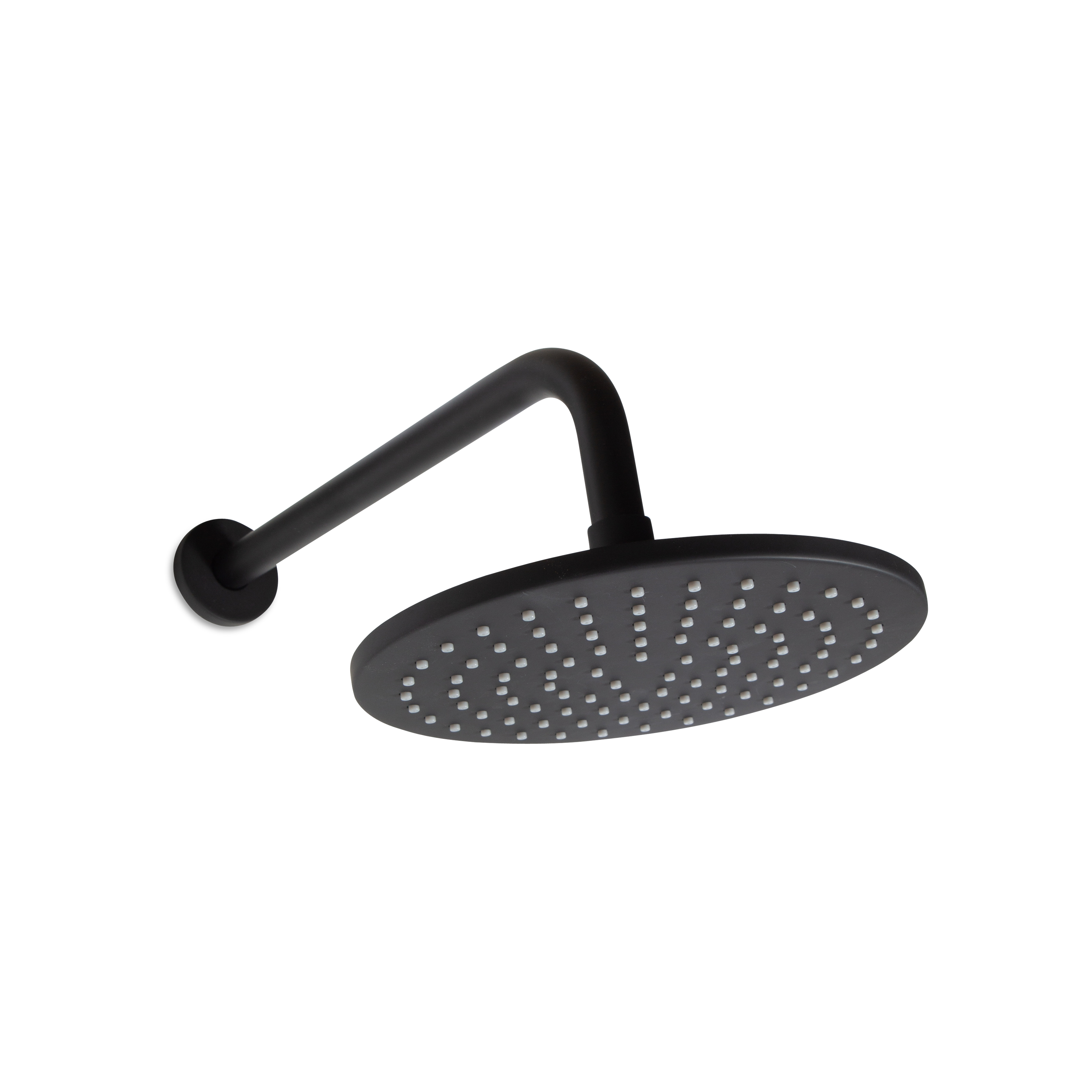 An 8" rain head with shower arm.