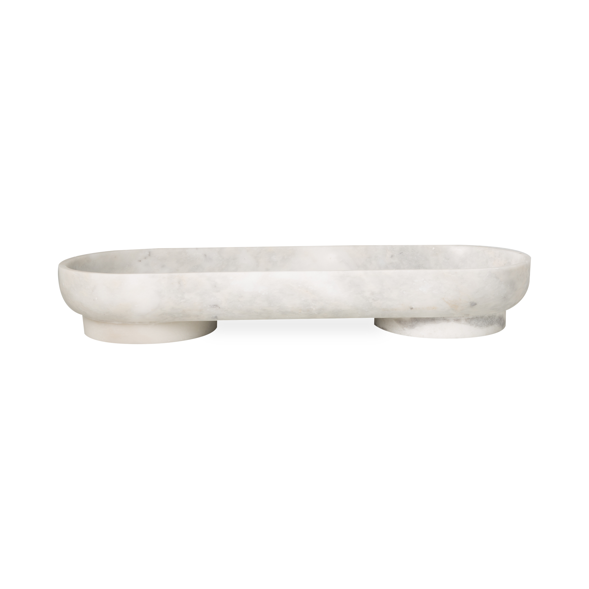 This Lyra Platter features a marble design and can be used to serve or as a display piece.