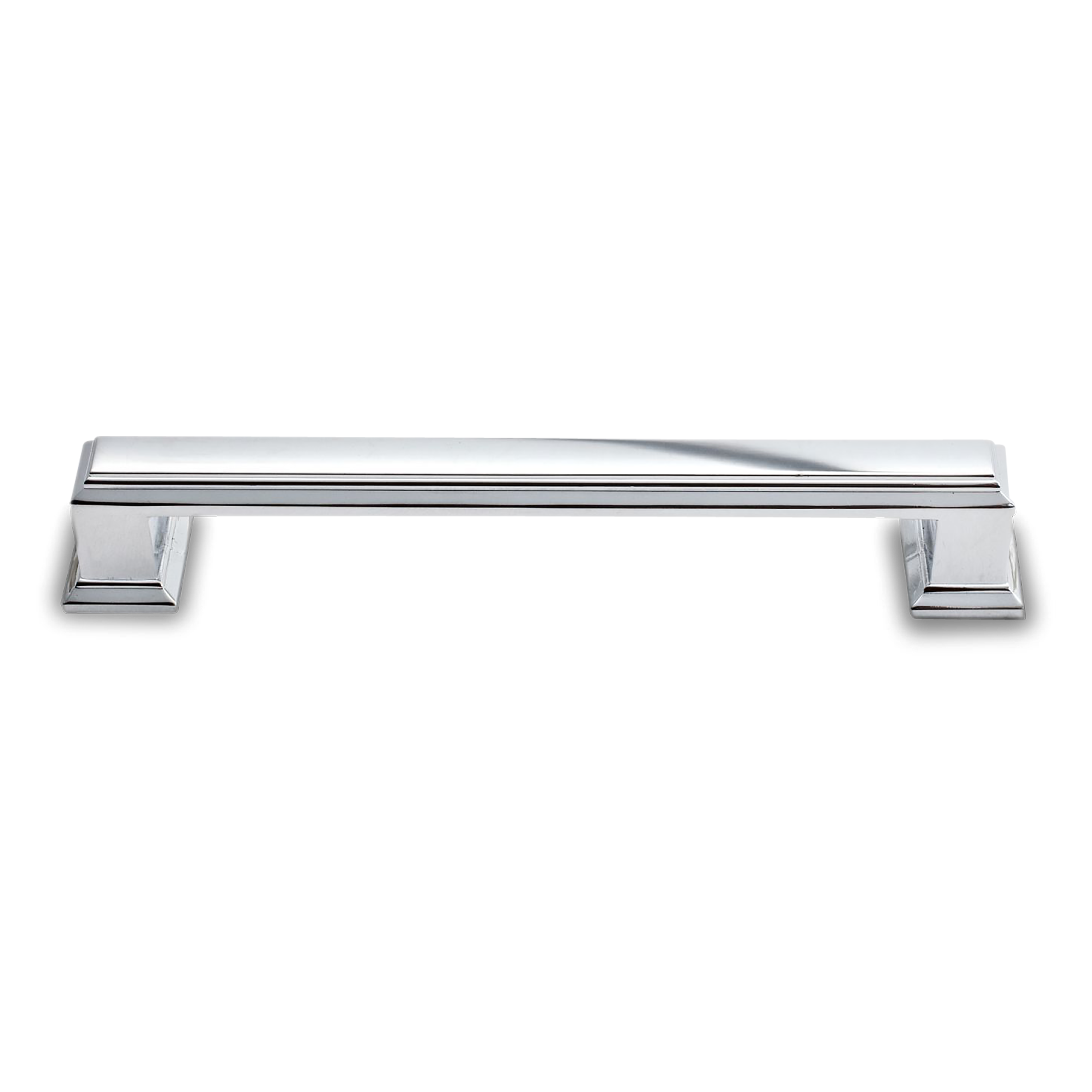 A traditional pull with ridge detailing.