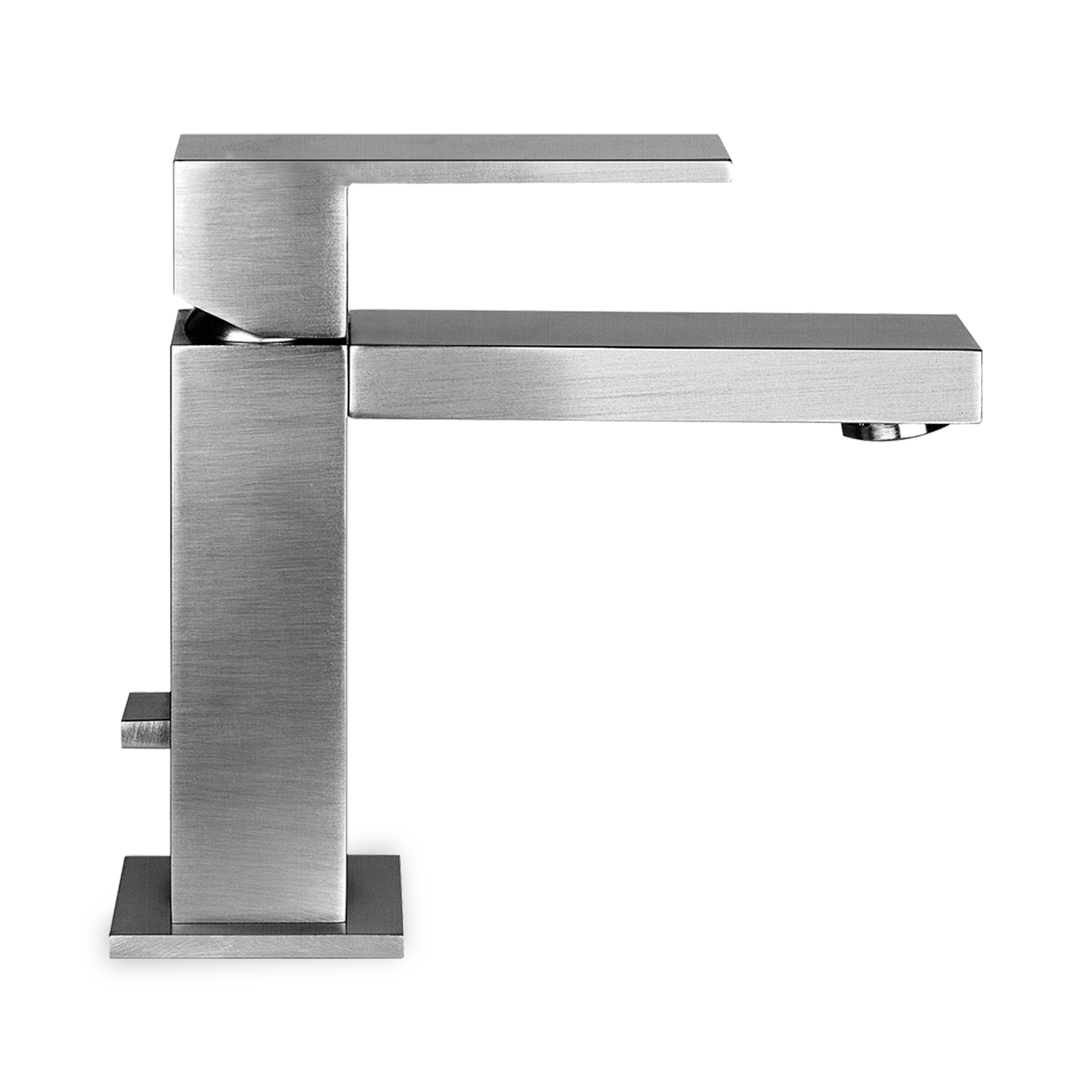 The Rettangolo faucet is a modern, sophisticated, basin faucet with sleek, defined edges and single-lever operation.