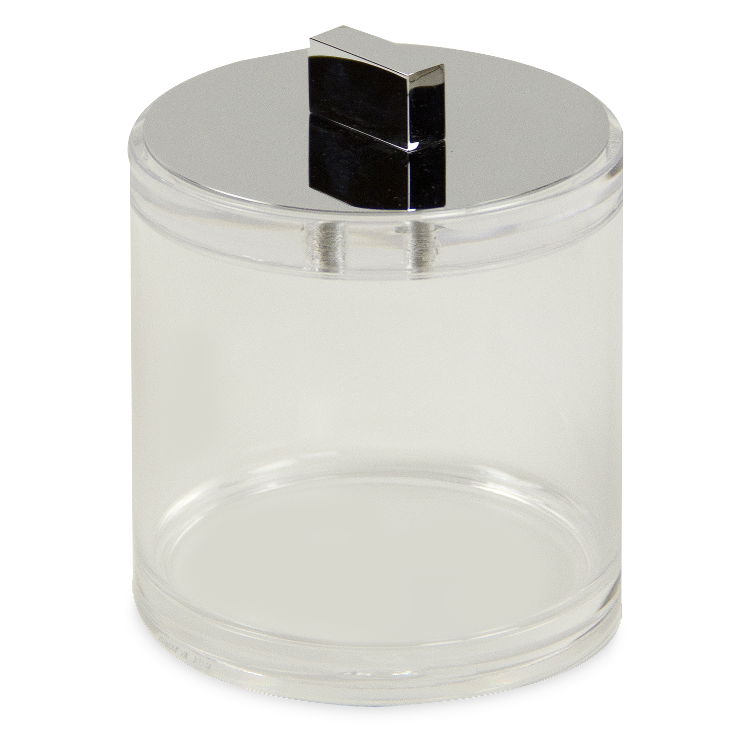 The Sky Collection features durable acrylic with chrome accents.